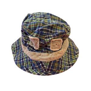 Abercrombie And Fitch Reversible Plaid Bucket Hat Preppy Teen Boy
